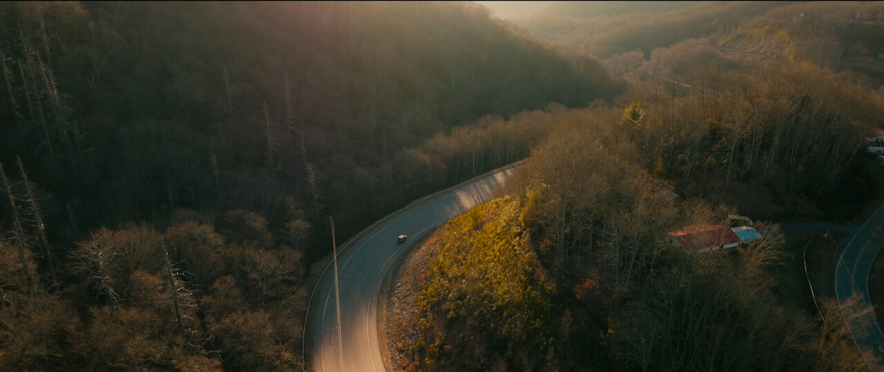Drone Shot of Road